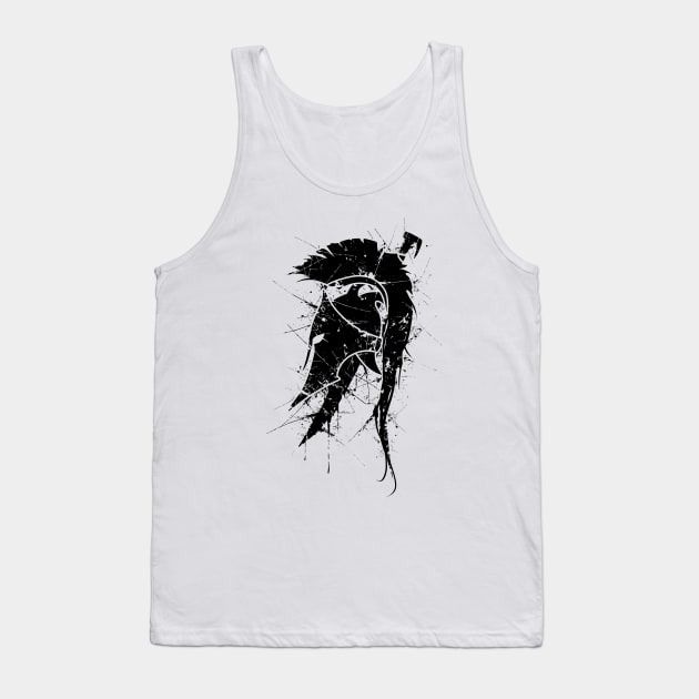 Spartan Helmet logo Tank Top by chriskar